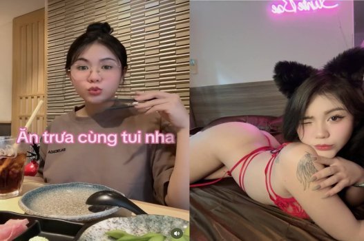 Phim quyến rũ của Tiktoker xinh đẹp dáng thon gọn